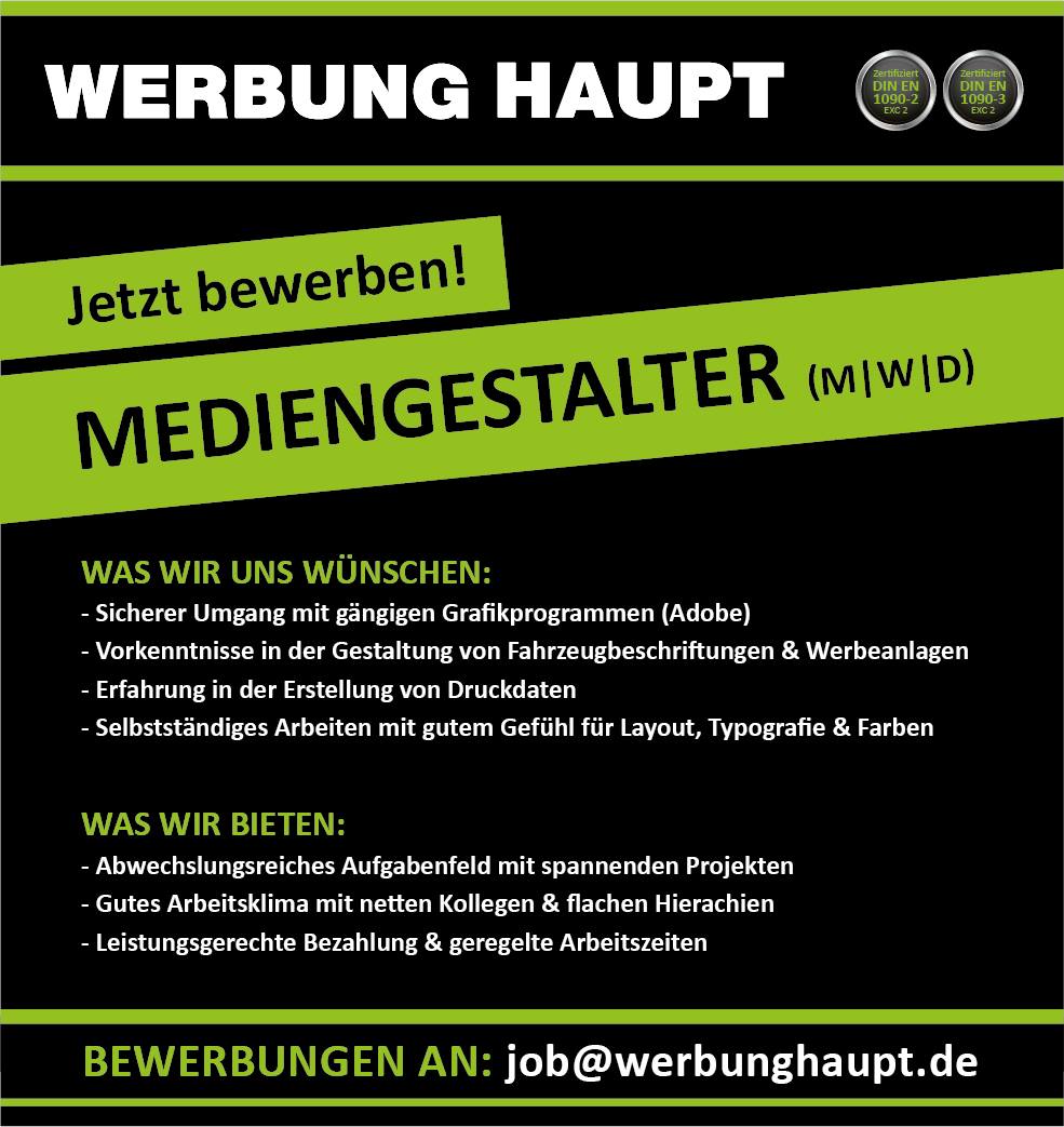 Projektleiter Werbetechnik Job Leiter Werbetechniker